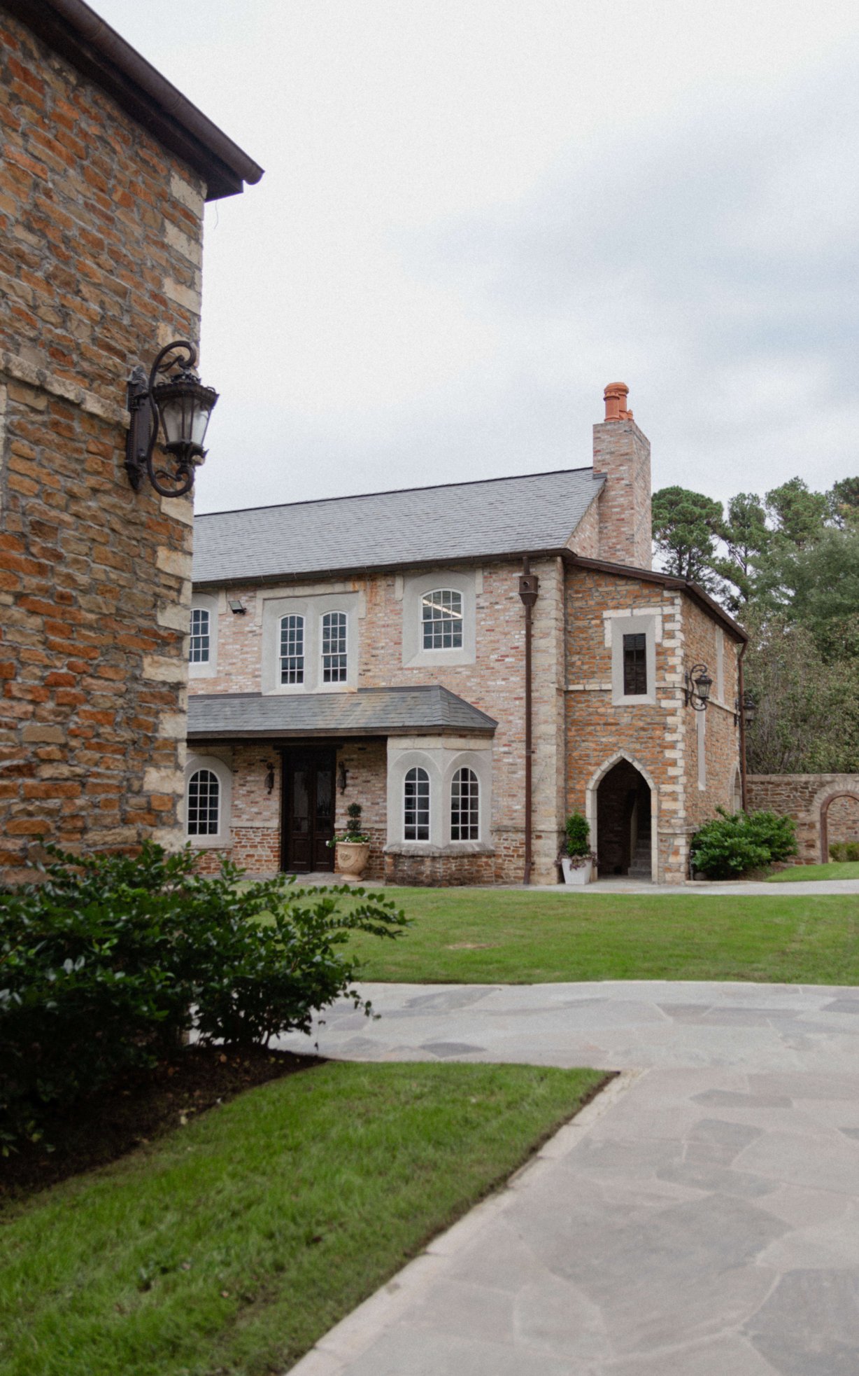 The courtyard of the library